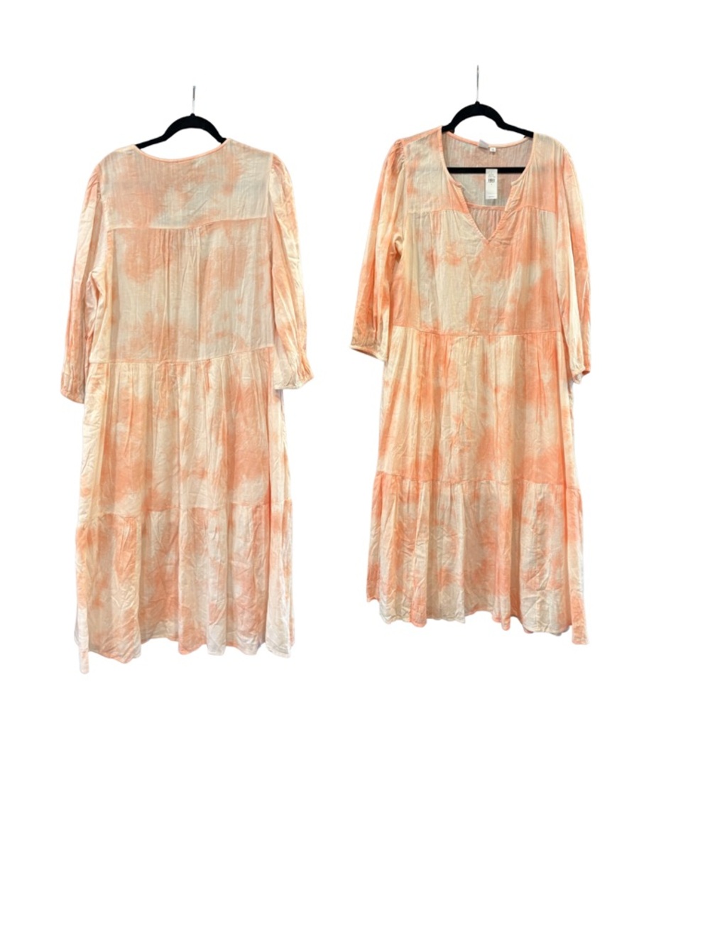 GAP Peach and Cream Midi Dress